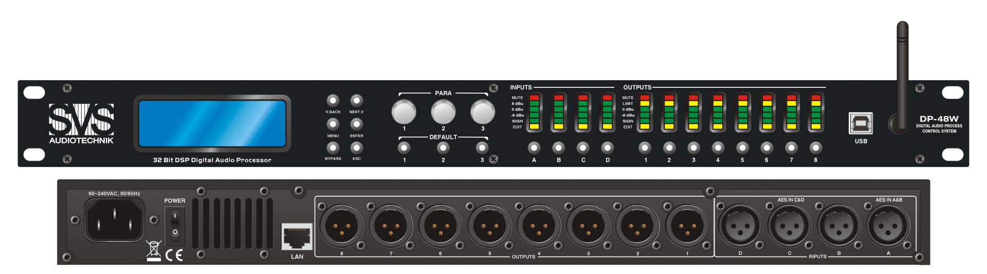 SVS Audiotechnik DP-48W Цифровой процессор: 4 входа 8 выходов в Кемеровской области