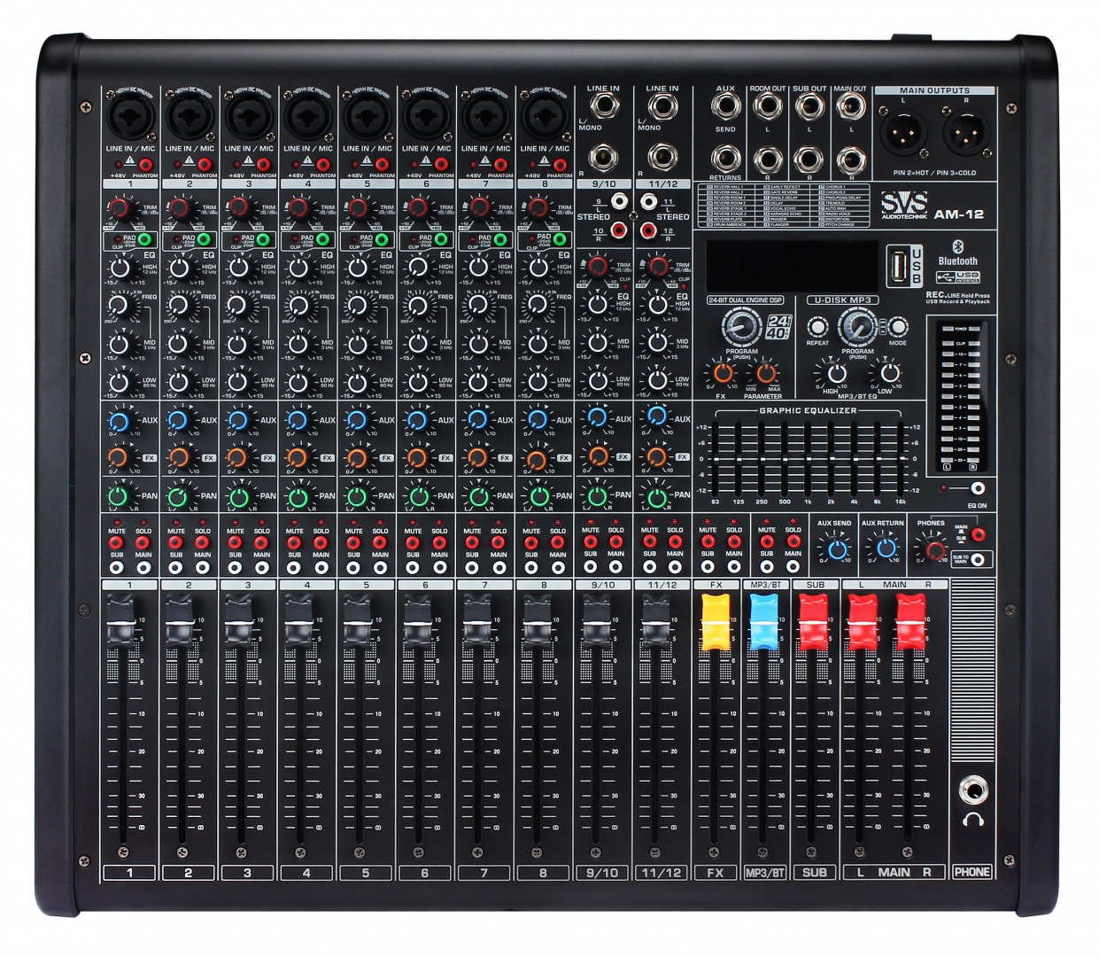SVS Audiotechnik mixers AM-12 Микшерный пульт аналоговый, 12-канальный в Кемеровской области