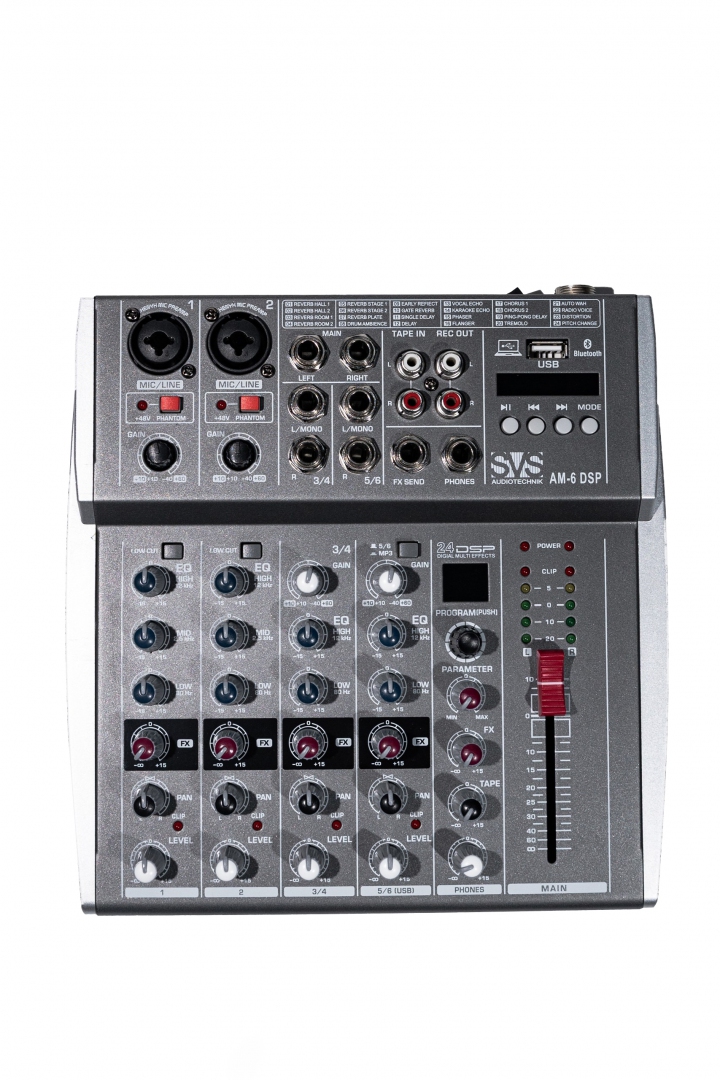 SVS Audiotechnik mixers AM-6 DSP Микшерный пульт аналоговый, 6-канальный SVS Audiotechnik mixers в Кемеровской области